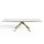 Table à manger extensible GINKO pieds dorés 180cm
