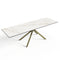 Table à manger extensible GINKO pieds dorés 180cm