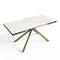 Table à manger extensible GINKO pieds dorés 180cm