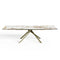 Table à manger extensible GINKO pieds dorés 180cm
