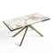 Table à manger extensible GINKO pieds dorés 180cm