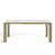 Table à manger extensible LINEA pieds dorés 140cm