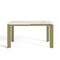Table à manger extensible LINEA pieds dorés 140cm