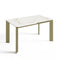 Table à manger extensible LINEA pieds dorés 140cm