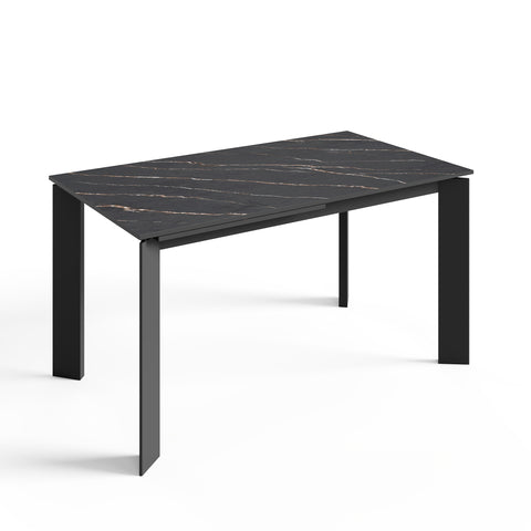 Table à manger extensible LINEA pieds noirs 140cm