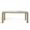 Table à manger extensible LINEA pieds dorés 140cm