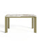 Table à manger extensible LINEA pieds dorés 140cm