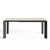 Table à manger extensible LINEA pieds noirs 140cm