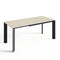 Table à manger extensible LINEA pieds noirs 140cm