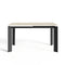 Table à manger extensible LINEA pieds noirs 140cm