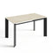 Table à manger extensible LINEA pieds noirs 140cm