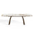 Table à manger extensible DAHLIA pandora et pieds bronzes 180cm