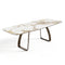 Table à manger extensible DAHLIA pandora et pieds bronzes 180cm