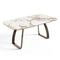 Table à manger extensible DAHLIA pandora et pieds bronzes 180cm