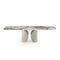 Table extensible FLORA Pandora pied doré 160cm