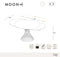 Table extensible MOON XL céramique Pandora et pieds doré 150cm