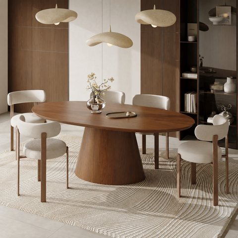 Table à manger extensible NAVA Noyer 160cm
