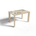 Table extensible Arum pieds dorés 120x80x76cm