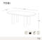 Table à manger laquée TOBI 200cm