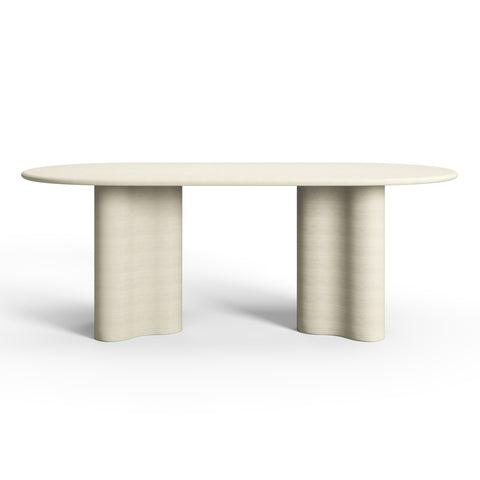 Table à manger micro-ciment XL EOLIA 200cm
