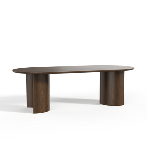 Table à manger MONTI noyer foncé 220cm