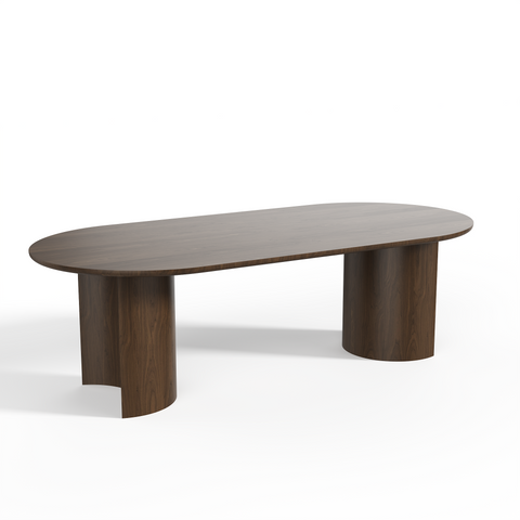 Table à manger MONTI noyer foncé 220cm