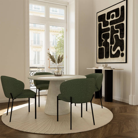 Table à manger micro-ciment TARA 120cm