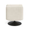 Fauteuil TIMELESS pied noir tissu bouclette