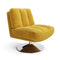 Fauteuil TIMELESS pied chrome velours côtelé