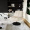 Fauteuil TIMELESS pied noir velours texturé