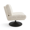 Fauteuil TIMELESS pied noir velours texturé