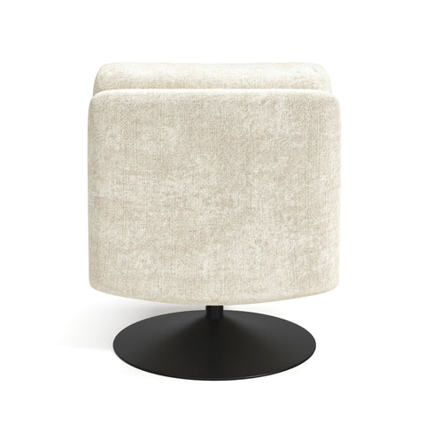 Fauteuil TIMELESS pied noir velours texturé