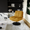 Fauteuil TIMELESS pied noir velours texturé