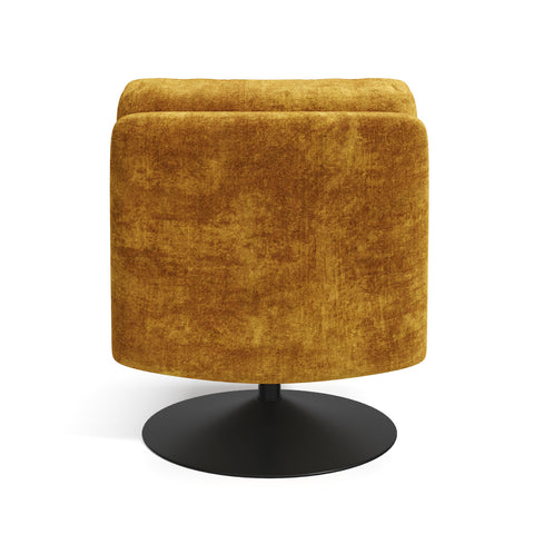 Fauteuil TIMELESS pied noir velours texturé