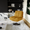 Fauteuil TIMELESS pied chrome velours texturé