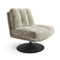 Fauteuil TIMELESS pied noir velours texturé