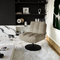 Fauteuil TIMELESS pied noir velours texturé