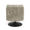 Fauteuil TIMELESS pied noir velours texturé