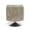 Fauteuil TIMELESS pied chrome velours texturé