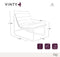 Fauteuil VINTY velours texturé