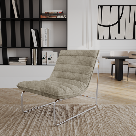 Fauteuil VINTY velours texturé