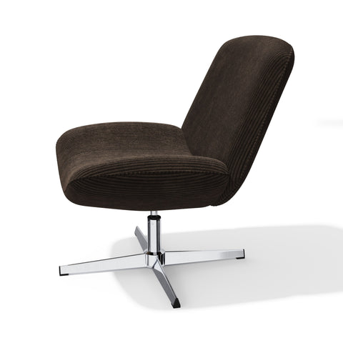 Fauteuil VIVY pivotant velours côtelé