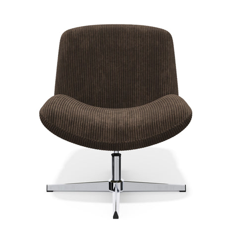 Fauteuil VIVY pivotant velours côtelé