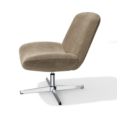 Fauteuil VIVY pivotant velours côtelé