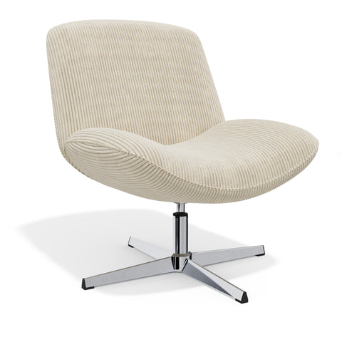 Fauteuil VIVY pivotant velours côtelé