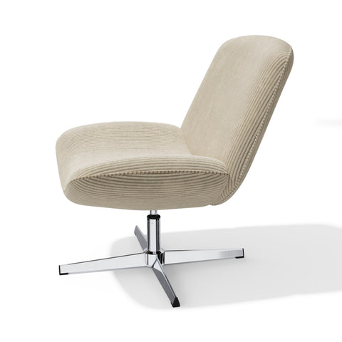 Fauteuil VIVY pivotant velours côtelé