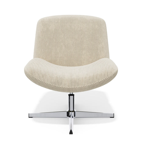 Fauteuil VIVY pivotant velours côtelé