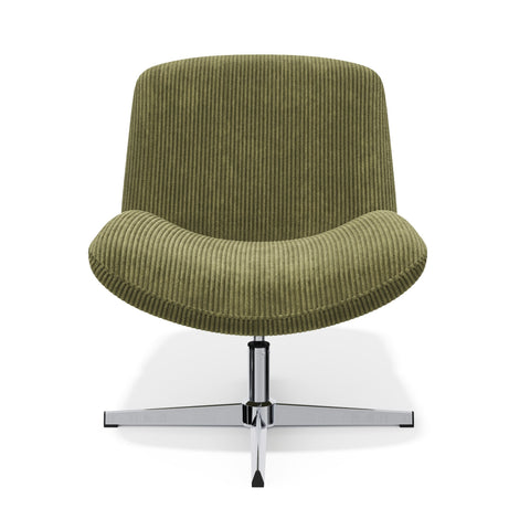 Fauteuil VIVY pivotant velours côtelé
