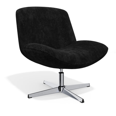Fauteuil VIVY pivotant velours côtelé
