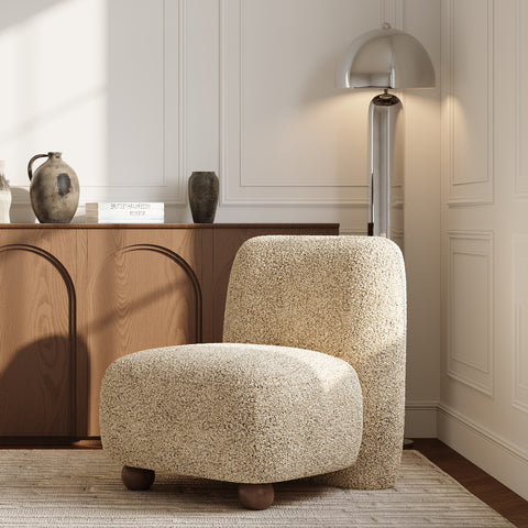 Fauteuil YUMI tissu bouclette